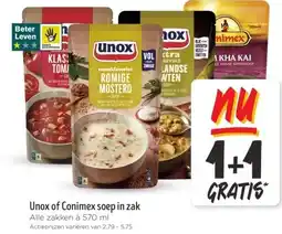 Jumbo Unox of Conimex soep in zak aanbieding