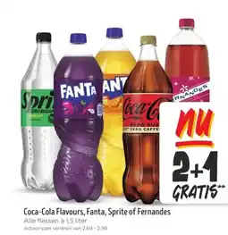 Jumbo Coca-Cola Flavours, Fanta, Sprite of Fernandes aanbieding