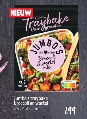 Jumbo Jumbo's traybake broccoli en wortel aanbieding