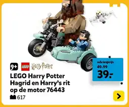 Intertoys LEGO Harry Potter Hagrid en Harry's rit op de motor 76443 aanbieding