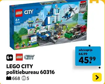 Intertoys LEGO CITY politiebureau 60316 aanbieding