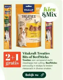 Discus Vitakraft Treaties Bits of Beef Sticks aanbieding