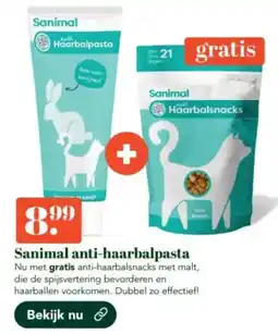 Discus Sanimal anti-haarbalpasta aanbieding