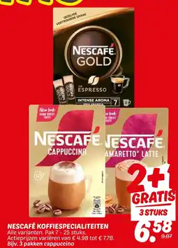 Dekamarkt Nescafé koffiespecialiteiten aanbieding