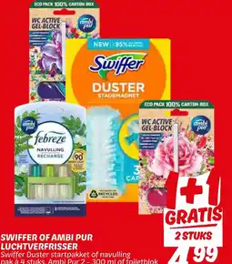 Dekamarkt Swiffer of ambi pur luchtverfrisser aanbieding