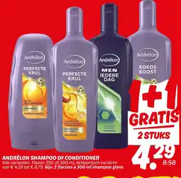 Dekamarkt Andrélon shampoo of conditioner aanbieding