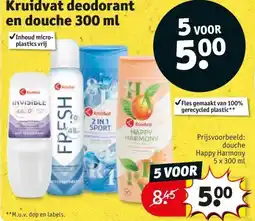 Kruidvat Kruidvat deodorant en douche 300 ml aanbieding