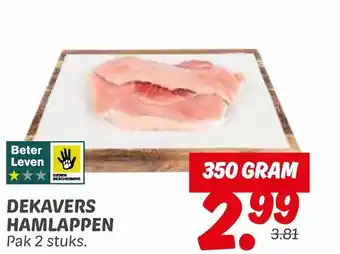 Dekamarkt Dekavers hamlappen aanbieding