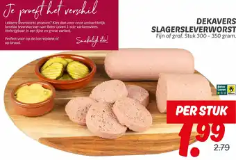 Dekamarkt Dekavers slagersleverworst aanbieding