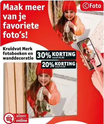 Kruidvat Kruidvat Merk fotoboeken en wanddecoratie aanbieding