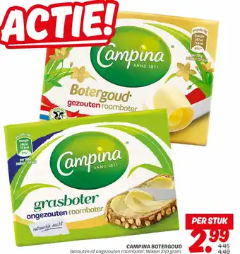 Dekamarkt Campina botergoud aanbieding