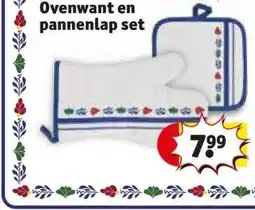 Kruidvat Ovenwant en pannenlap set aanbieding