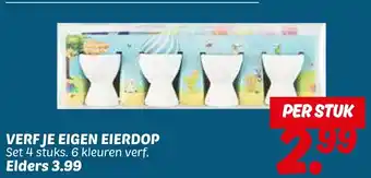 Dekamarkt Verfje eigen eierdop aanbieding