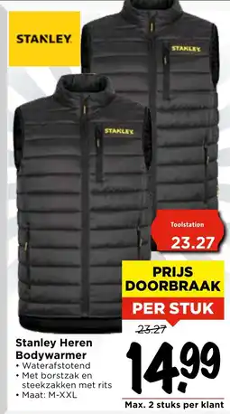 Vomar Voordeelmarkt Stanley Heren Bodywarmer aanbieding