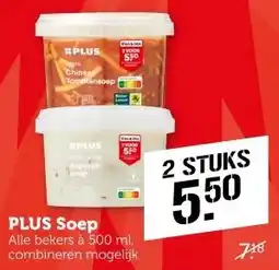 Coop PLUS Soep aanbieding