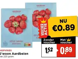 Vomar Voordeelmarkt G'woon Aardbeien aanbieding