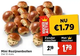 Vomar Voordeelmarkt Mini Rozijnenbollen aanbieding