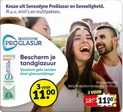 Kruidvat Sensodyne ProGlasur en Gevoeligheid aanbieding