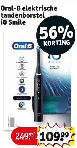 Kruidvat Oral-B elektrische tandenborstel i0 Smile aanbieding