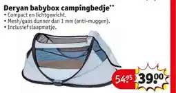 Kruidvat Deryan babybox campingbedje** aanbieding