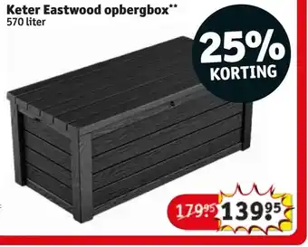 Kruidvat Keter Eastwood opbergbox** aanbieding