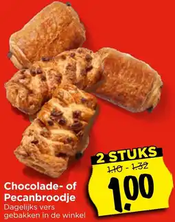 Vomar Voordeelmarkt Chocolade of Pecanbroodje aanbieding