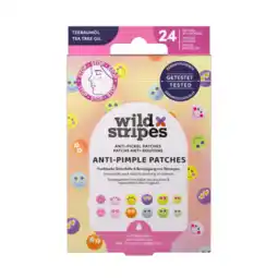 De Online Drogist Wild Stripes Pleister Anti-Pimple Patches Smile aanbieding