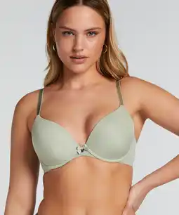 Hunkemoller Hunkemöller Voorgevormde beugel bh Plunge Groen aanbieding