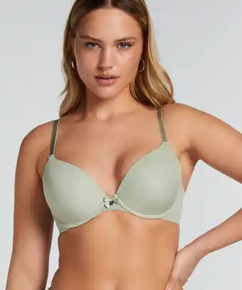 Hunkemoller Hunkemöller Voorgevormde beugel bh Plunge Groen aanbieding