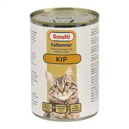 Van Cranenbroek Kattenvoer Blik 410 gram Kip Smulti aanbieding