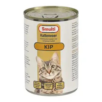 Van Cranenbroek Kattenvoer Blik 410 gram Kip Smulti aanbieding