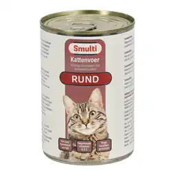 Van Cranenbroek Kattenvoer Blik 410g Rund Smulti aanbieding