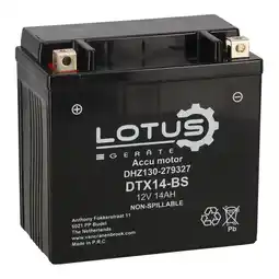 Van Cranenbroek Accu motor 12V 14Ah DTX14-BS V2 Lotus aanbieding