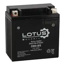 Van Cranenbroek Accu motor 12V 9Ah DB9-BS V2 Lotus aanbieding