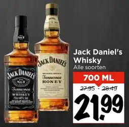 Vomar Voordeelmarkt Jack Daniel's Whisky aanbieding