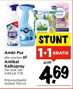 Vomar Voordeelmarkt Ambi Pur of Antikal Kalkspray aanbieding