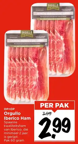 Vomar Voordeelmarkt Orgullo Iberico Ham aanbieding