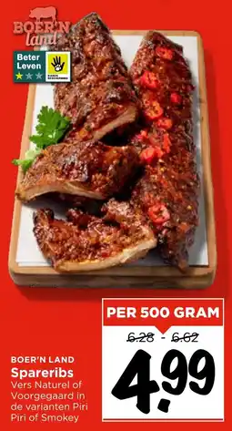 Vomar Voordeelmarkt Boer'n Land Spareribs aanbieding