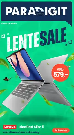 Paradigit Lenovo IdeaPad Slim 5 aanbieding