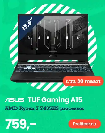 Paradigit ASUS TUF Gaming A15 aanbieding