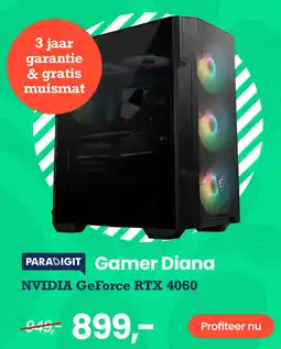 Paradigit Paradigit Gamer Diana aanbieding