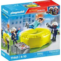 Bol.com PLAYMOBIL Action Heroes Brandweerlieden met luchtkussens - 71465 aanbieding