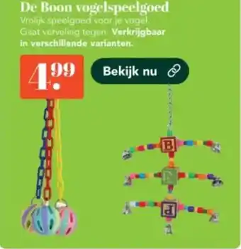 Discus De Boon vogelspeelgoed aanbieding