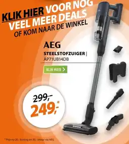 Expert AEG Steelstofzuiger aanbieding