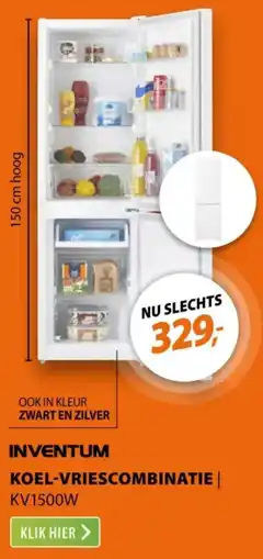 Expert Inventum koel-vriescombinatie aanbieding