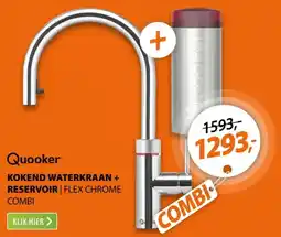 Expert Quooker Kokend waterkraan + reservoir aanbieding