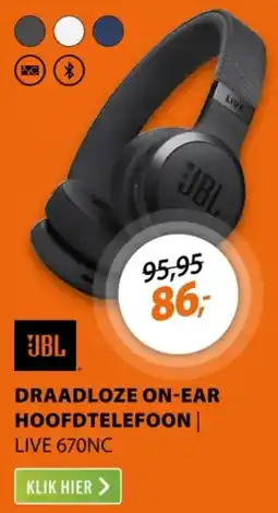 Expert JBL Draadloze on-ear hoofdtelefoon aanbieding