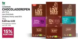 Ekoplaza Lovechock CHOCOLADEREPEN aanbieding