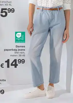 Kik Dames paperbag jeans aanbieding