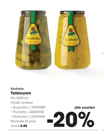 HANOS Kesbeke Tafelzuren aanbieding